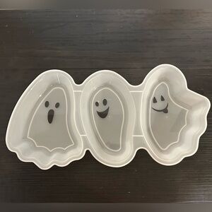 Ghost Shaped White Serving Tray